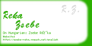 reka zsebe business card